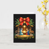 Het Grootste Geschenk Van Alle Geboorte Christelij Kaart (Gele Bloem)