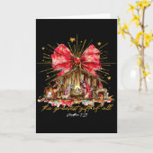 Het Grootste Geschenk Van Alle Geboorte Scene Chri Kaart (Gele Bloem)