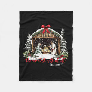 Het Grootste Geschenk Van Alles Jezus Baby Christe Fleece Deken