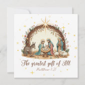 Het Grootste Geschenk van Alles” Kerstkaart met Ke (Voorkant)