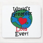 Het grootste Lola-hart ter wereld Muismat (Voorkant)