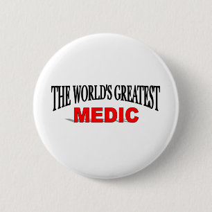 Het grootste medium ter wereld ronde button 5,7 cm