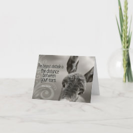 "Het grootste obstakel" Inspirerend quote Bedankkaart