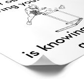 het grootste obstakel voor uw doelstellingen poster (Hoek)