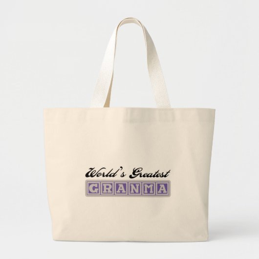 Het grootste oma ter wereld grote tote bag (Voorkant)