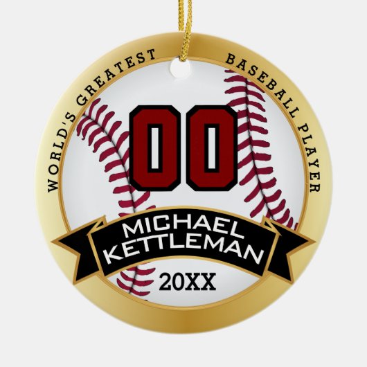 Het grootste Ornament van honkbalspeler ter wereld (Voorkant)