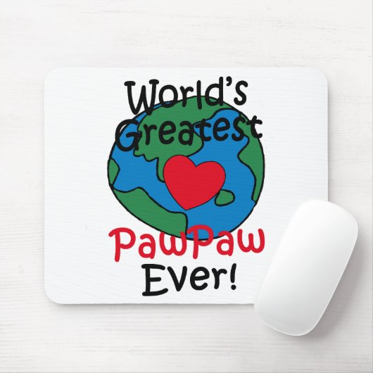Het grootste Paw-hart ter wereld Muismat (Met muis)