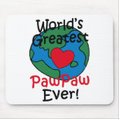 Het grootste Paw-hart ter wereld Muismat (Voorkant)