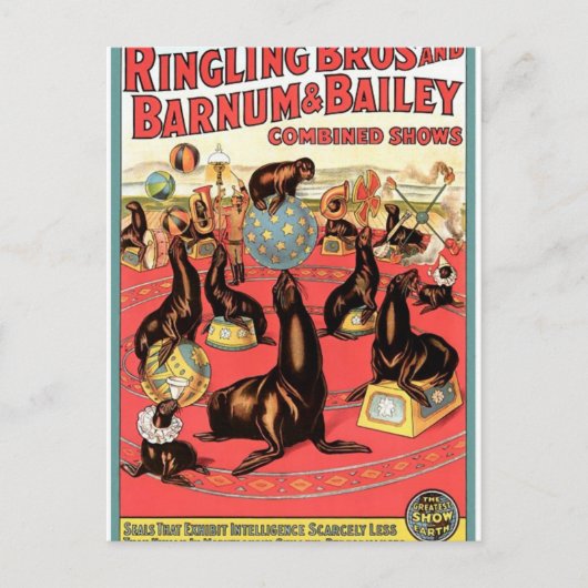 Het grootste Show op Aarde Briefkaart (Voorkant)
