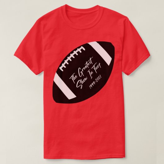 Het grootste show op grasveld t-shirt (Design voorkant)