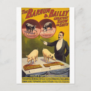 Het grootste show van Barnum en Bailey op aarde —  Briefkaart
