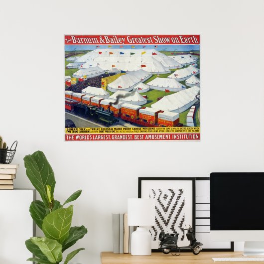 Het grootste show van Barnum en Bailey op aarde Poster (Thuiskantoor)