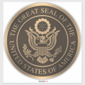 Het Grootzegel van de Verenigde Staten van Amerika Sticker (Vel)