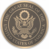 Het Grootzegel van de Verenigde Staten van Amerika Sticker (Voorkant)