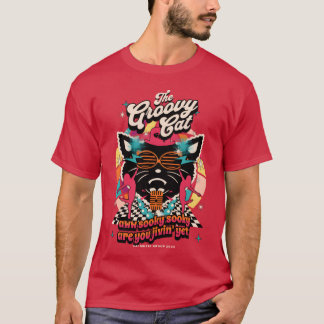 Het Groovy Cat meisje T-shirt