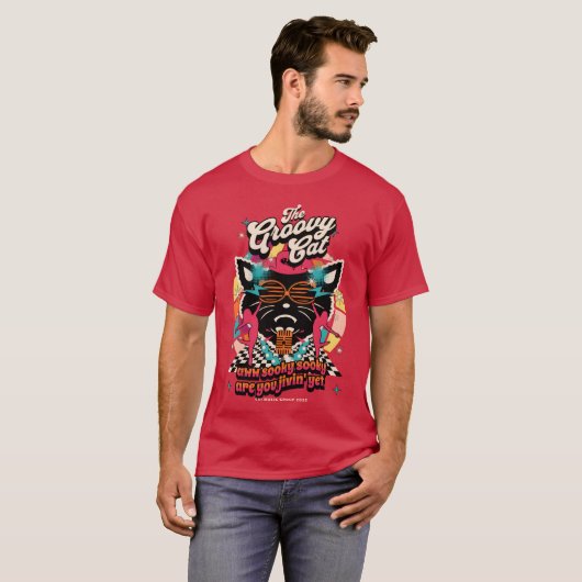 Het Groovy Cat meisje T-shirt (Voorkant volledig)