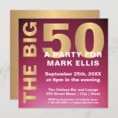 HET GROTE 50 GOLD-EFFECT | TWEEDE PARTIJ KAART (Voorkant / Achterkant)