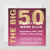 HET GROTE 50 GOLD-EFFECT | TWEEDE PARTIJ KAART (Voorkant)