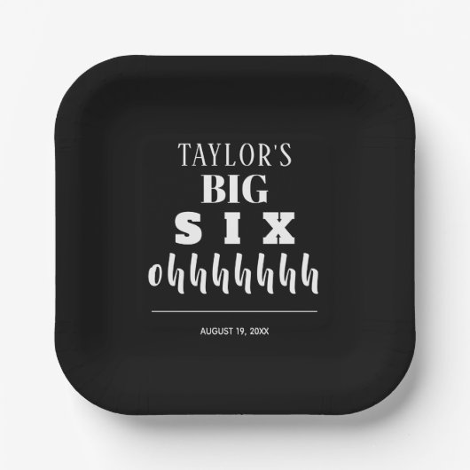 Het GROTE 60ste verjaardagsfeestje Papieren Bordje (Voorkant)