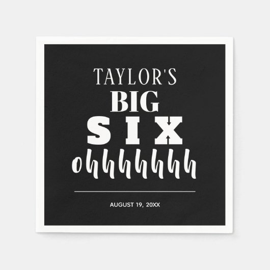 Het GROTE 60ste verjaardagsfeestje Servet (Voorkant)