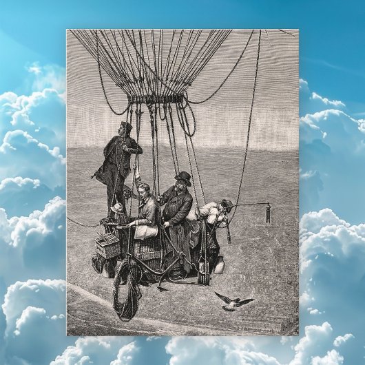 Het grote ballonvaart Briefkaart