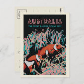 Het grote barrière-koraalrif, Australië Briefkaart (Voorkant / Achterkant)