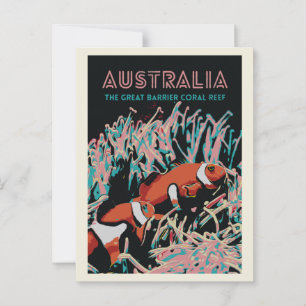 Het grote barrière-koraalrif, Australië Briefkaart
