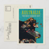 Het grote barrièrerif, Australië Briefkaart (Voorkant / Achterkant)