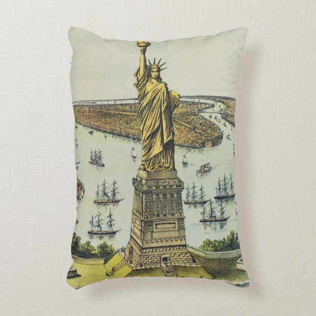 Het grote Bartholdi-beeld, Vrijheidsbeeld Accent Kussen (Voorkant(Verticaal))