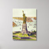Het grote Bartholdi-beeld, vrijheidsbeeld Canvas Afdruk (Voorkant)