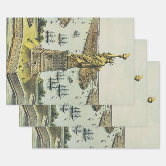 Het grote Bartholdi-beeld, Vrijheidsbeeld Inpakpapier Vel (Set)