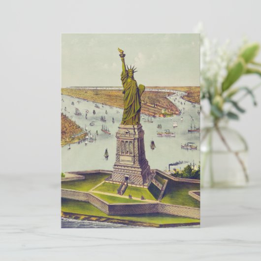 Het grote Bartholdi-beeld, Vrijheidsbeeld Kaart (Staand voorkant)