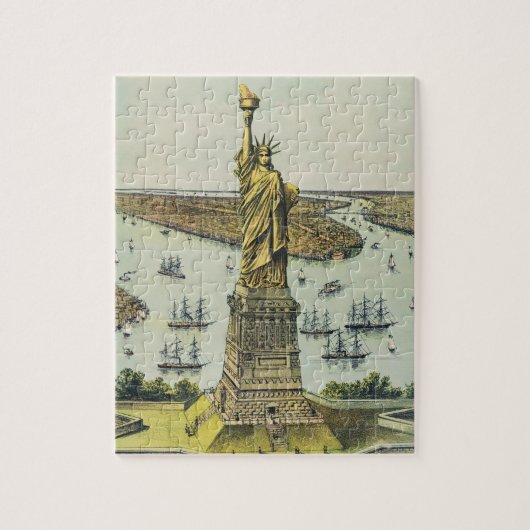 Het grote Bartholdi-beeld, Vrijheidsbeeld Legpuzzel (Verticaal)
