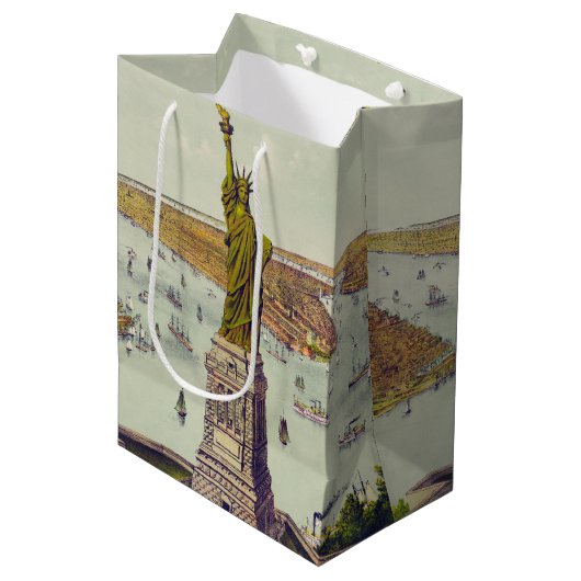 Het grote Bartholdi-beeld, Vrijheidsbeeld Medium Cadeauzakje (Voorkant Gekanteld)