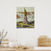 Het grote Bartholdi-beeld, Vrijheidsbeeld Poster (Keuken)