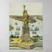 Het grote Bartholdi-beeld, Vrijheidsbeeld Poster (Voorkant)