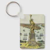 Het grote Bartholdi-beeld, vrijheidsbeeld Sleutelhanger (Voorkant)