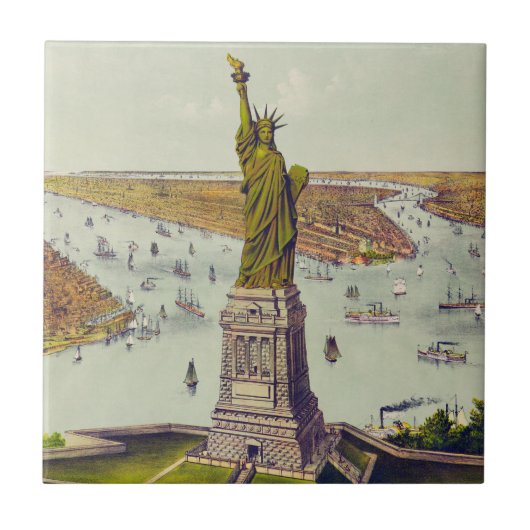 Het grote Bartholdi-beeld, Vrijheidsbeeld Tegeltje (Voorkant)