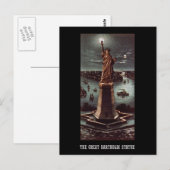  Het grote Bartholdi-standbeeld Briefkaart (Voorkant / Achterkant)