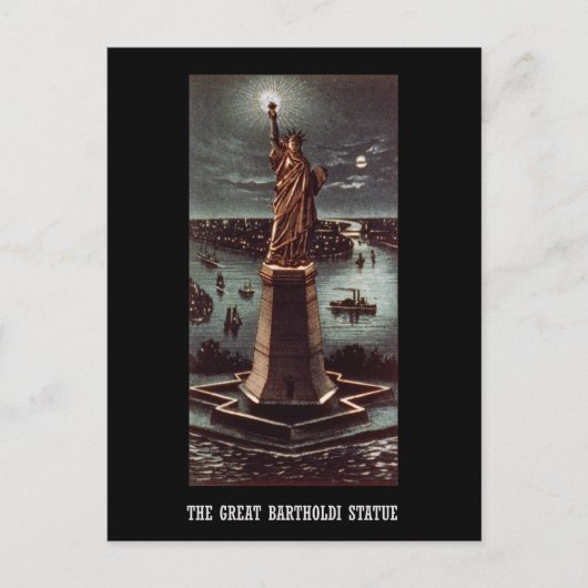  Het grote Bartholdi-standbeeld Briefkaart (Voorkant)