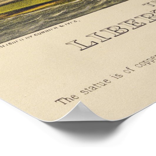 Het Grote Bartholdi-Vrijheidsbeeld Poster (Hoek)