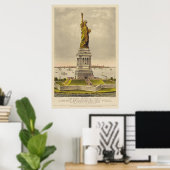 Het Grote Bartholdi-Vrijheidsbeeld Poster (Thuiskantoor)