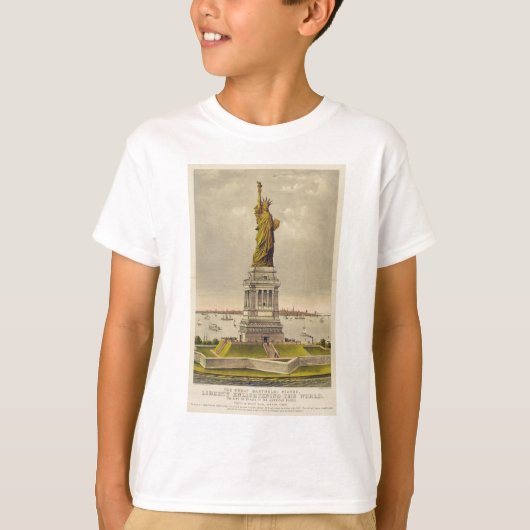 Het Grote Bartholdi-Vrijheidsbeeld T-shirt (Voorkant)