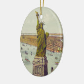 Het grote beeld van Bartholdi, Vrijheidsbeeld Keramisch Ornament (Links)