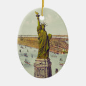 Het grote beeld van Bartholdi, Vrijheidsbeeld Keramisch Ornament (Voorkant)