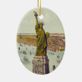Het grote beeld van Bartholdi, Vrijheidsbeeld Keramisch Ornament (Achterkant)