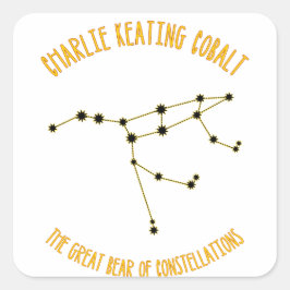 Het Grote Beer Vierkante Sticker