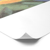 Het grote blauwe paard van Franz Marc Poster (Hoek)