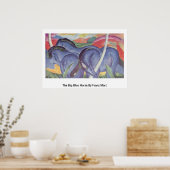 Het grote blauwe paard van Franz Marc Poster (Keuken)