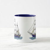 Het grote blauwe schip - Tall Ship Mok (Midden)